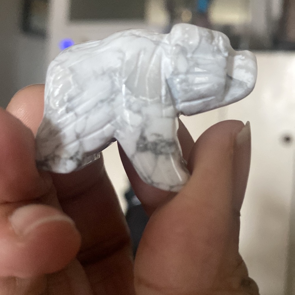 Howlite Polar Bear Crystal